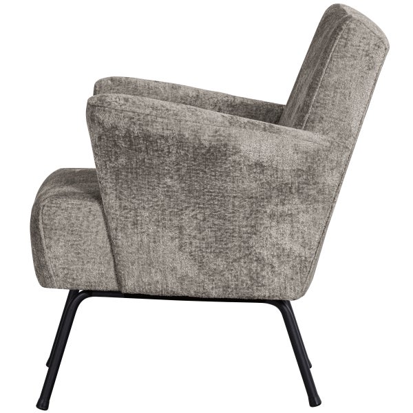 de eekhoorn MUSE FAUTEUIL GROF GEWEVEN STOF TAUPE