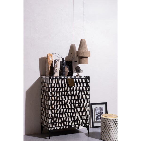 De Eekhoorn NEVA BIJZETTAFEL ZWART/WIT