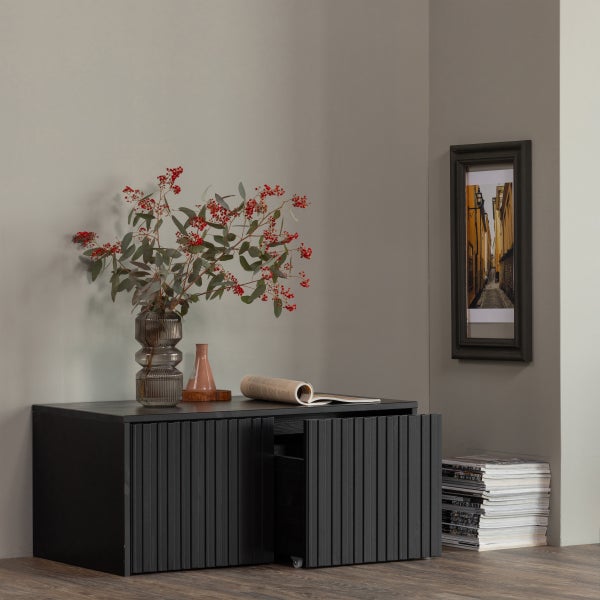 De Eekhoorn NEW GRAVURE KISTBANK GRENEN ZWART [fsc]