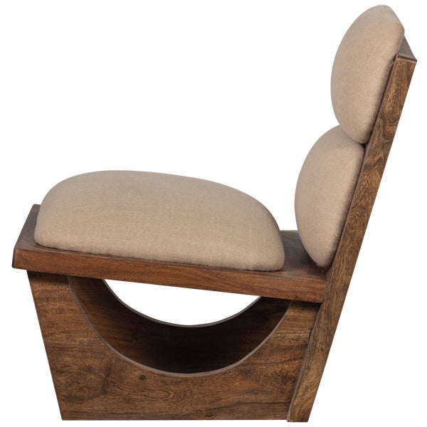 de eekhoorn OPULENT FAUTEUIL BOUCLÉ/HOUT NATUREL