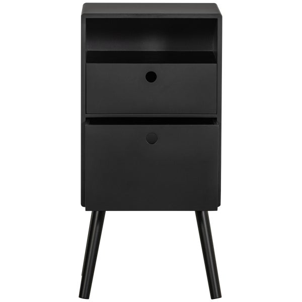 de eekhoorn OZZY NACHTKASTJE HOOG HOUT ZWART