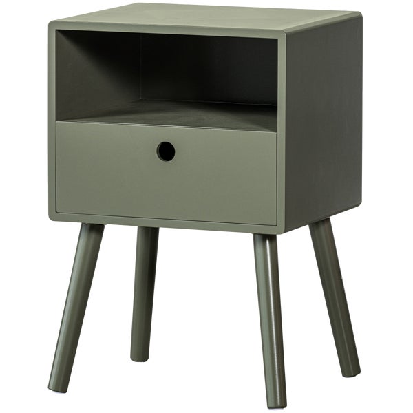 De Eekhoorn OZZY NACHTKASTJE HOUT WARM GROEN