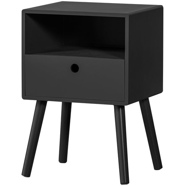 De Eekhoorn OZZY NACHTKASTJE HOUT ZWART