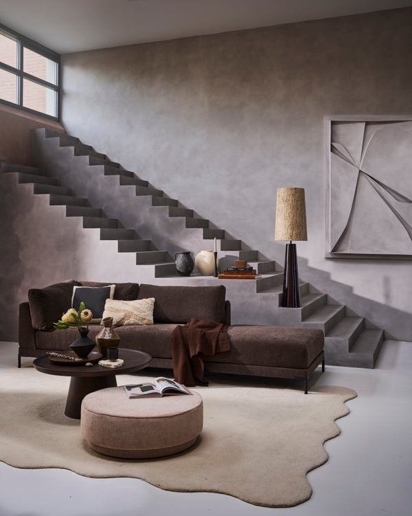 De Eekhoorn PEARL XL POEF NATUREL MELANGE