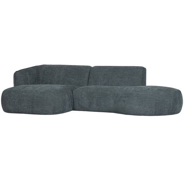 De Eekhoorn POLLY CHAISE LONGUE LINKS BLAUW/GROEN