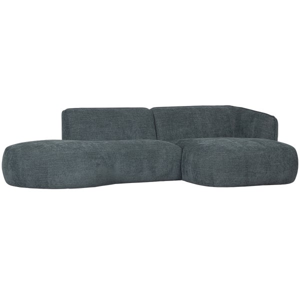 De Eekhoorn POLLY CHAISE LONGUE RECHTS BLAUW/GROEN