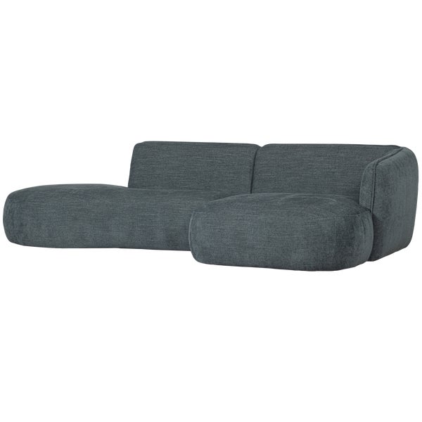 de eekhoorn POLLY CHAISE LONGUE RECHTS BLAUW/GROEN