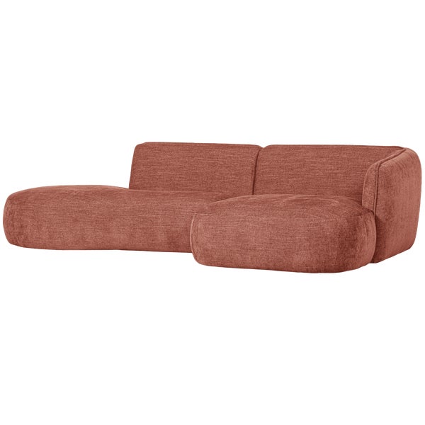 de eekhoorn POLLY CHAISE LONGUE RECHTS ROZE