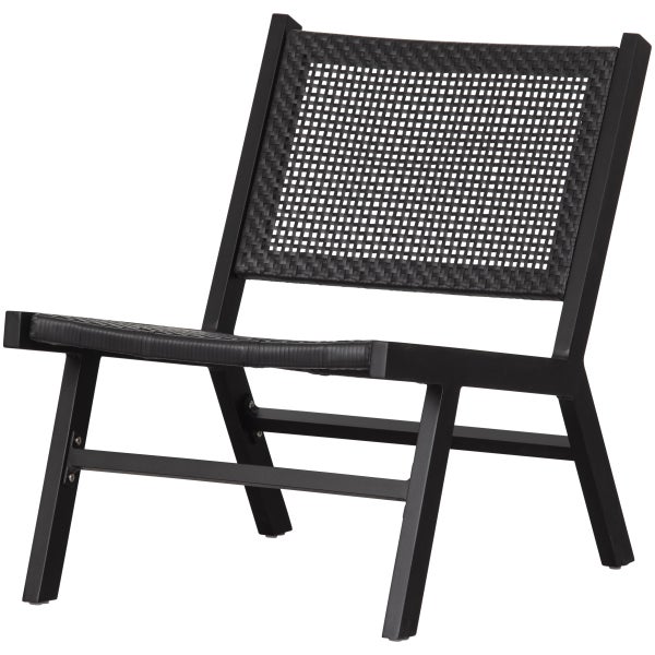 De Eekhoorn PUK TUIN FAUTEUIL ALUMINIUM ZWART
