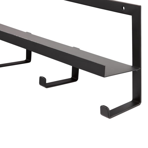 De Eekhoorn QUINN KAPSTOK 5 HAKEN METAAL ZWART