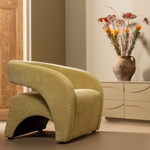 De Eekhoorn RADIATE FAUTEUIL TEXTURED LIMOEN