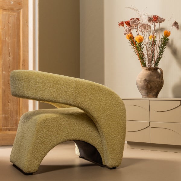 De Eekhoorn RADIATE FAUTEUIL TEXTURED LIMOEN