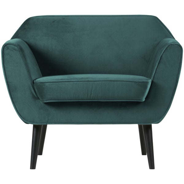 De Eekhoorn ROCCO FAUTEUIL VELVET GROENBLAUW