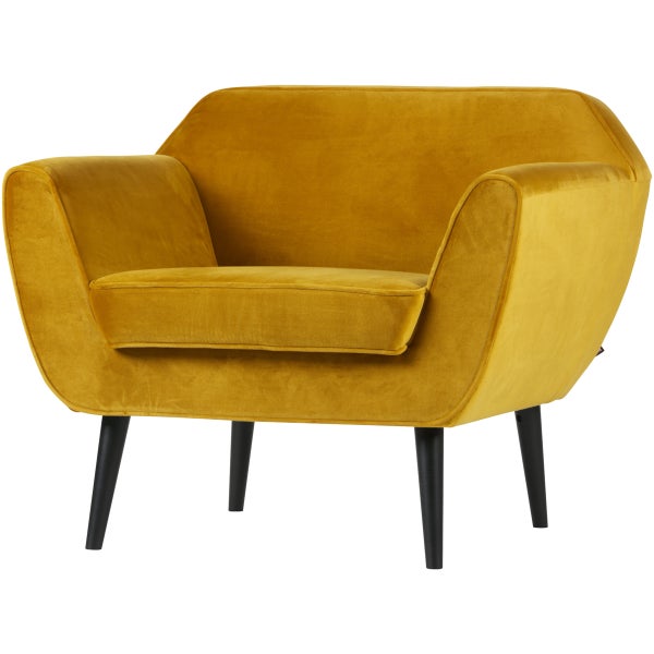 De Eekhoorn ROCCO FAUTEUIL VELVET OKER