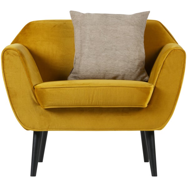 De Eekhoorn ROCCO FAUTEUIL VELVET OKER