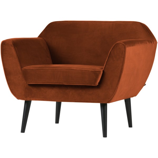 De Eekhoorn ROCCO FAUTEUIL VELVET ROEST
