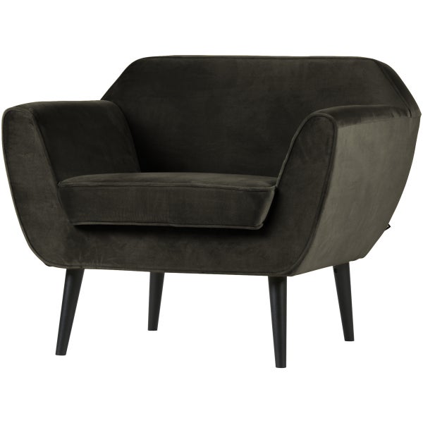 De Eekhoorn ROCCO FAUTEUIL VELVET WARM GROEN