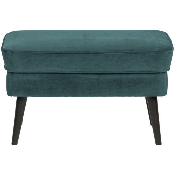 De Eekhoorn ROCCO HOCKER VELVET GROENBLAUW