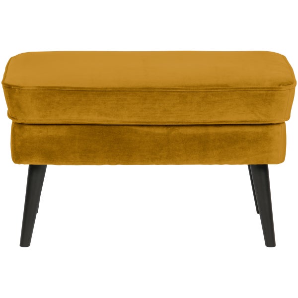 De Eekhoorn ROCCO HOCKER VELVET OKER