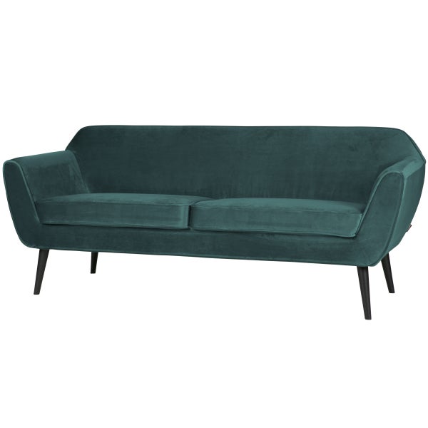 De Eekhoorn ROCCO SOFA 187 CM VELVET GROENBLAUW