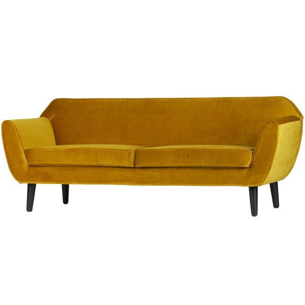 De Eekhoorn ROCCO SOFA 187 CM VELVET OKER