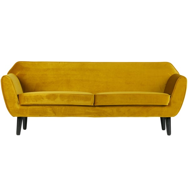 De Eekhoorn ROCCO SOFA 187 CM VELVET OKER