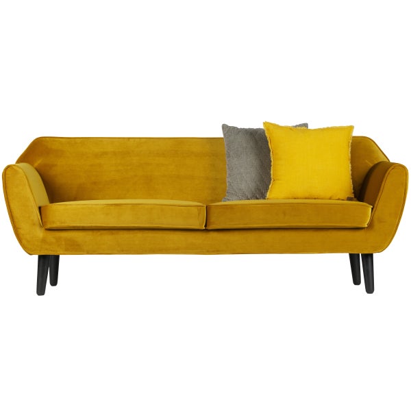 De Eekhoorn ROCCO SOFA 187 CM VELVET OKER