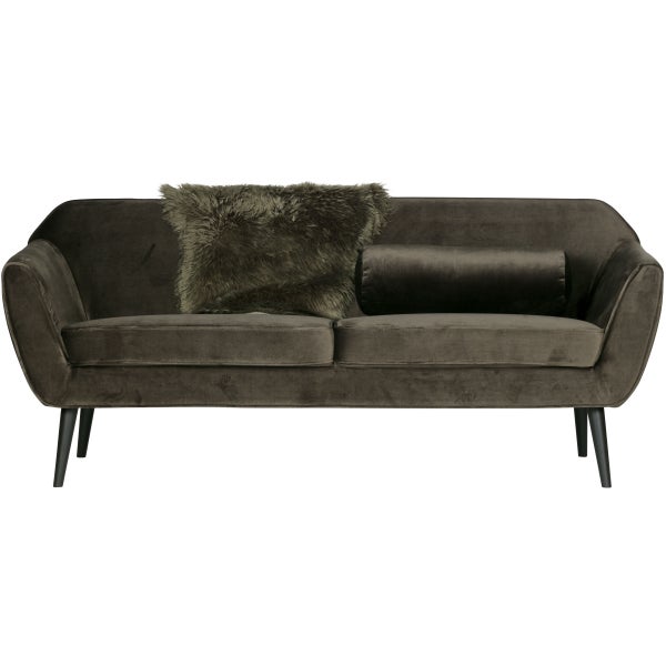 de eekhoorn ROCCO SOFA 187 CM VELVET WARM GROEN