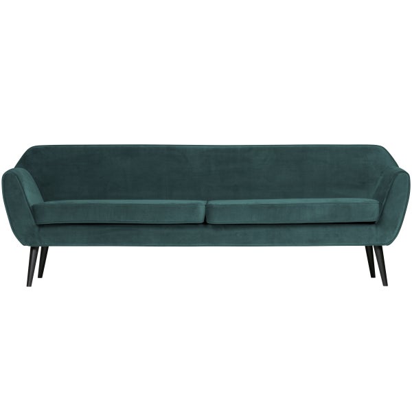 de eekhoorn ROCCO XL SOFA 230 CM VELVET GROENBLAUW