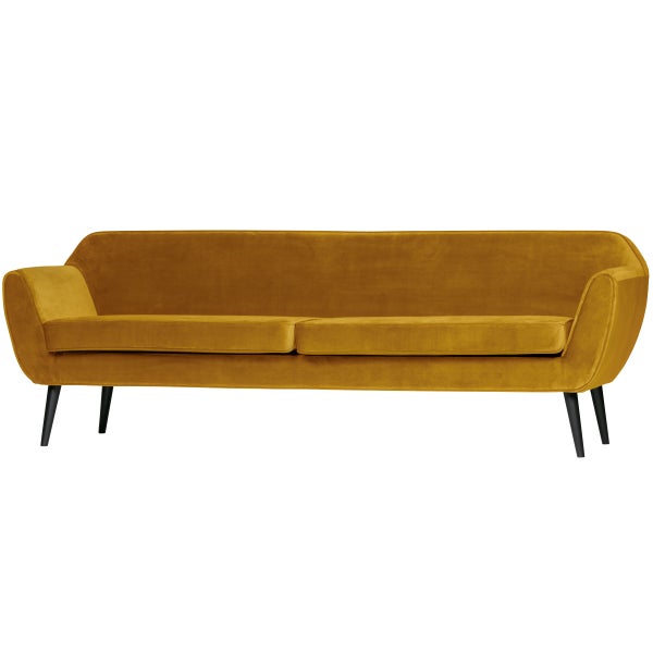 De Eekhoorn ROCCO XL SOFA 230 CM VELVET OKER