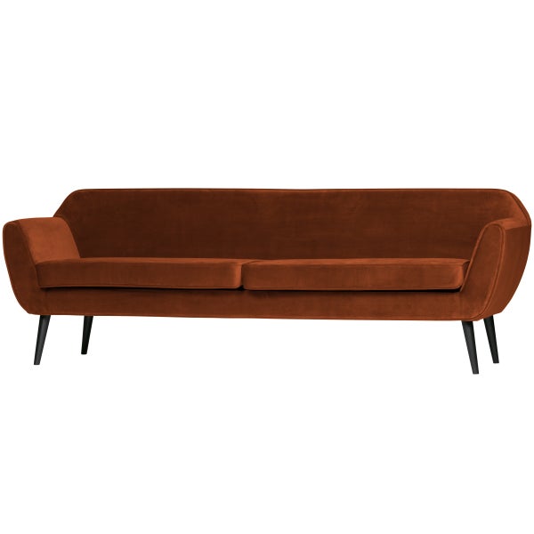 De Eekhoorn ROCCO XL SOFA 230 CM VELVET ROEST