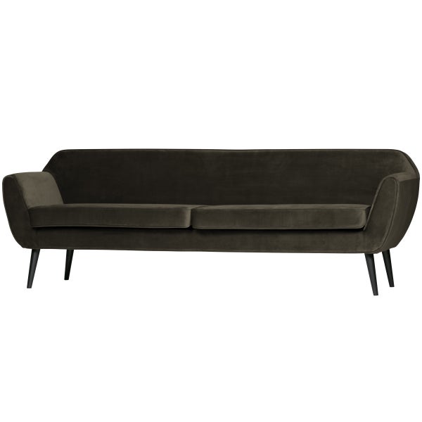De Eekhoorn ROCCO XL SOFA 230 CM VELVET WARM GROEN