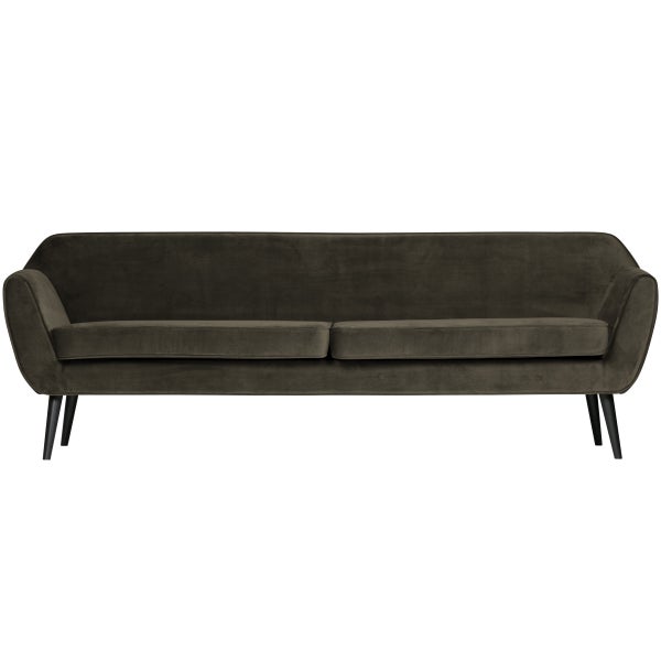 de eekhoorn ROCCO XL SOFA 230 CM VELVET WARM GROEN