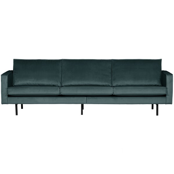 De Eekhoorn RODEO BANK 3-ZITS VELVET GROENBLAUW