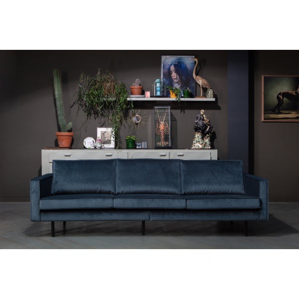 De Eekhoorn RODEO BANK 3-ZITS VELVET GROENBLAUW