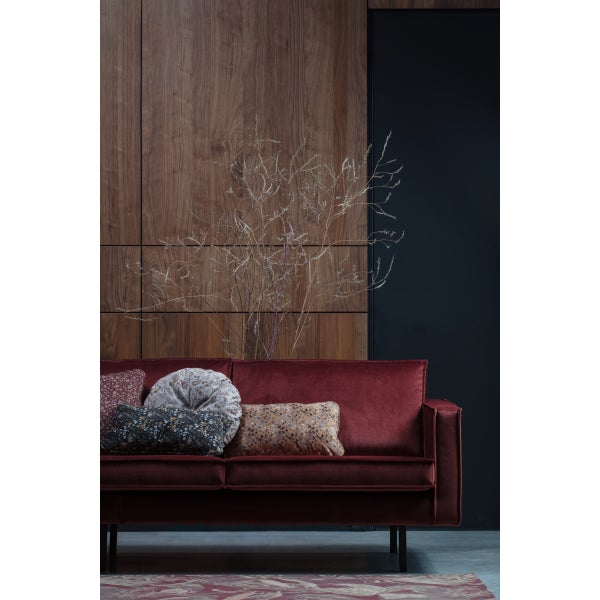 De Eekhoorn RODEO BANK 3-ZITS VELVET KASTANJE