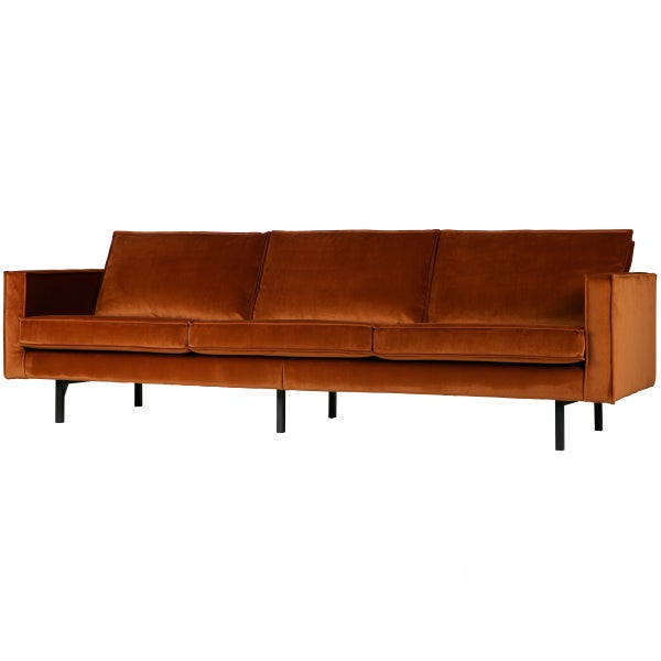 de eekhoorn RODEO BANK 3-ZITS VELVET ROEST