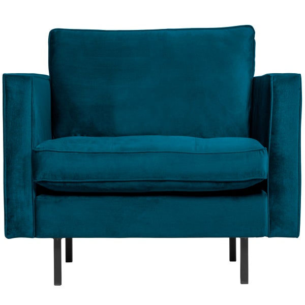De Eekhoorn RODEO CLASSIC FAUTEUIL VELVET BLAUW