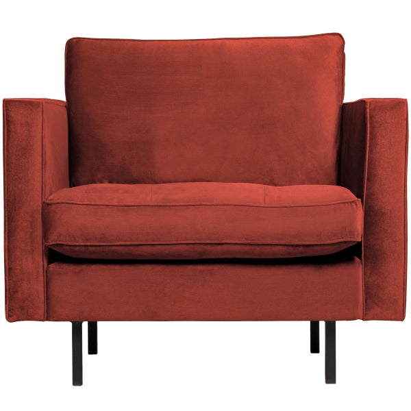 De Eekhoorn RODEO CLASSIC FAUTEUIL VELVET KASTANJE