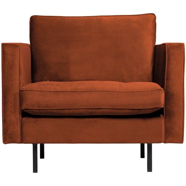 De Eekhoorn RODEO CLASSIC FAUTEUIL VELVET ROEST