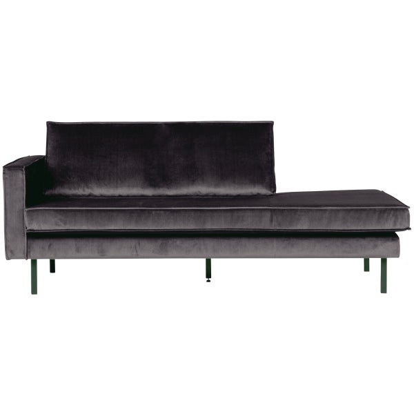 De Eekhoorn RODEO DAYBED LINKS VELVET ANTRACIET