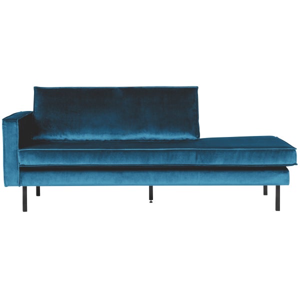 De Eekhoorn RODEO DAYBED LINKS VELVET BLAUW