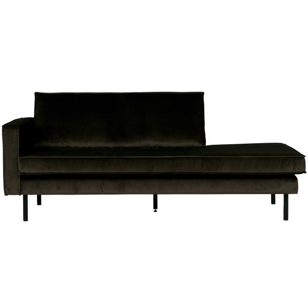De Eekhoorn RODEO DAYBED LINKS VELVET DONKERGROEN