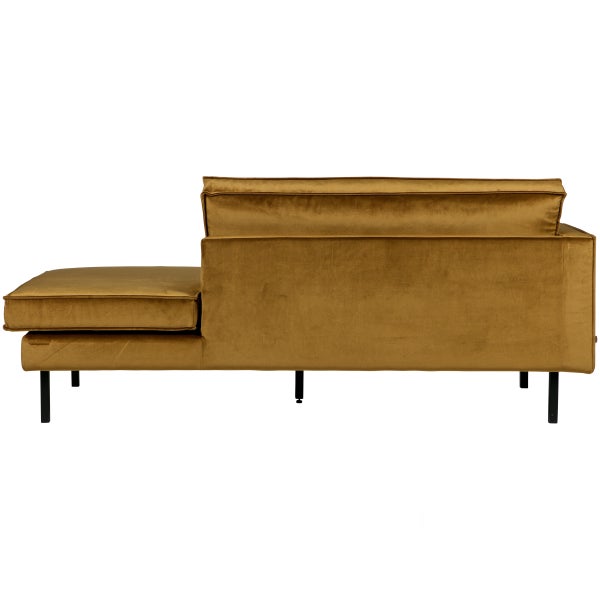 De Eekhoorn RODEO DAYBED LINKS VELVET HONINGGEEL