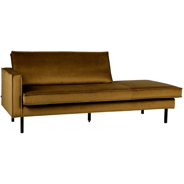 de eekhoorn RODEO DAYBED LINKS VELVET HONINGGEEL