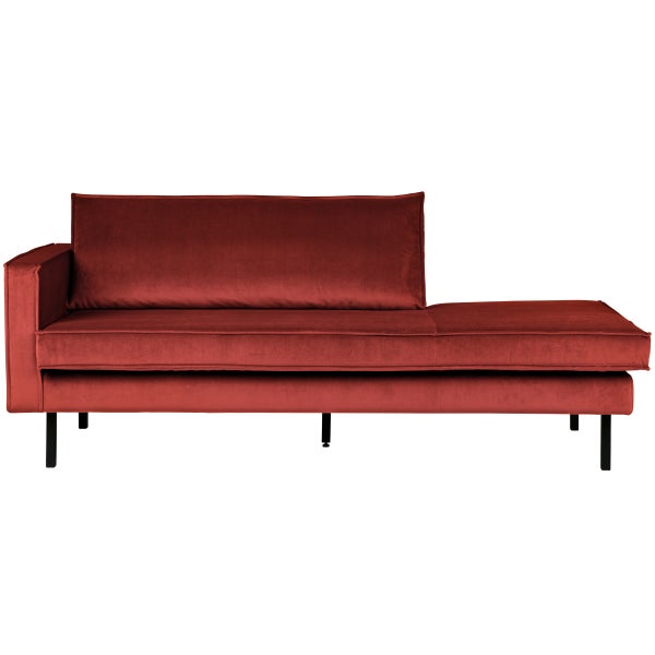 De Eekhoorn RODEO DAYBED LINKS VELVET KASTANJE