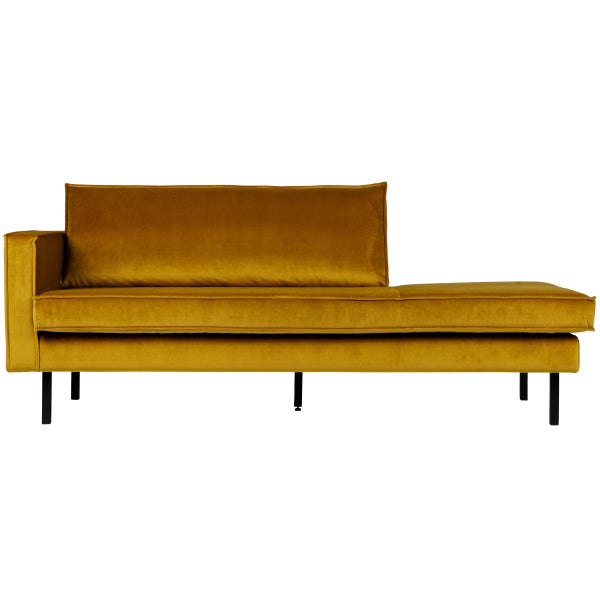 De Eekhoorn RODEO DAYBED LINKS VELVET OKER