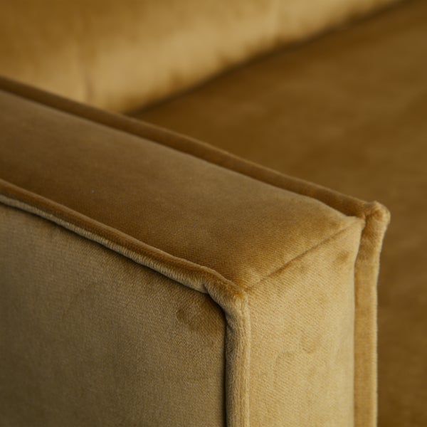 De Eekhoorn RODEO DAYBED LINKS VELVET OKER