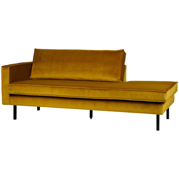 De Eekhoorn RODEO DAYBED LINKS VELVET OKER