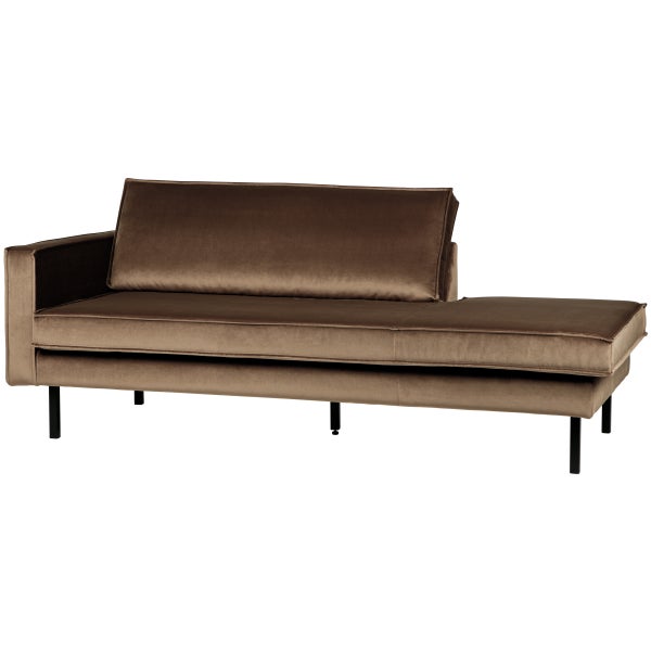 De Eekhoorn RODEO DAYBED LINKS VELVET TAUPE